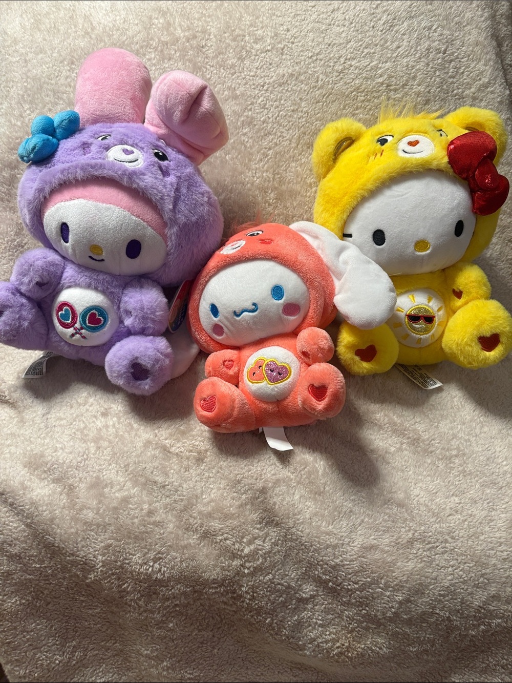 💜🧡💛 CARE BEARS x SANRIO PLUSH SET 💛🧡💜